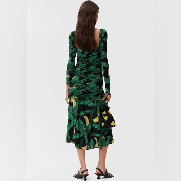 Ganni Ruched Midi dress - Picture 5 of 7